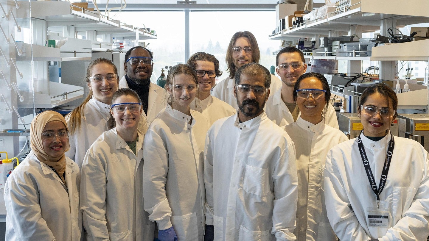 Researchers in the Deku Lab